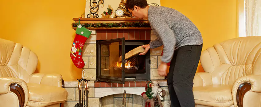 Rusted Metal Fireplace Restoration in East Riverdale, Maryland