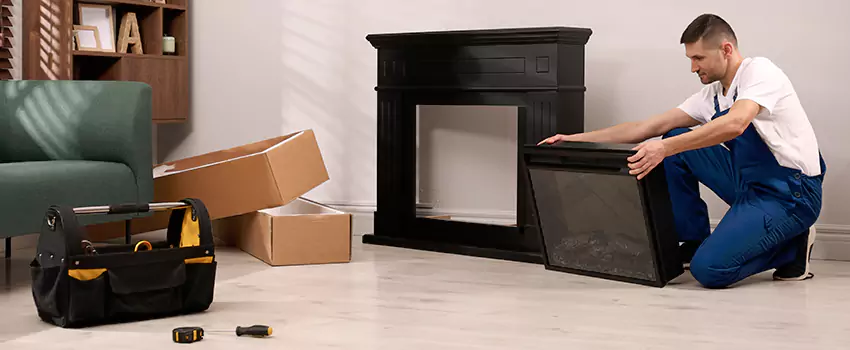 Old Rusted Metal Fireplace Repair And Replacement in East Riverdale, MD